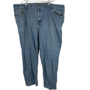 Faded Glory Mens 46x30 Denim Jeans Medium Wash 100% Cotton Classic Fit Blue